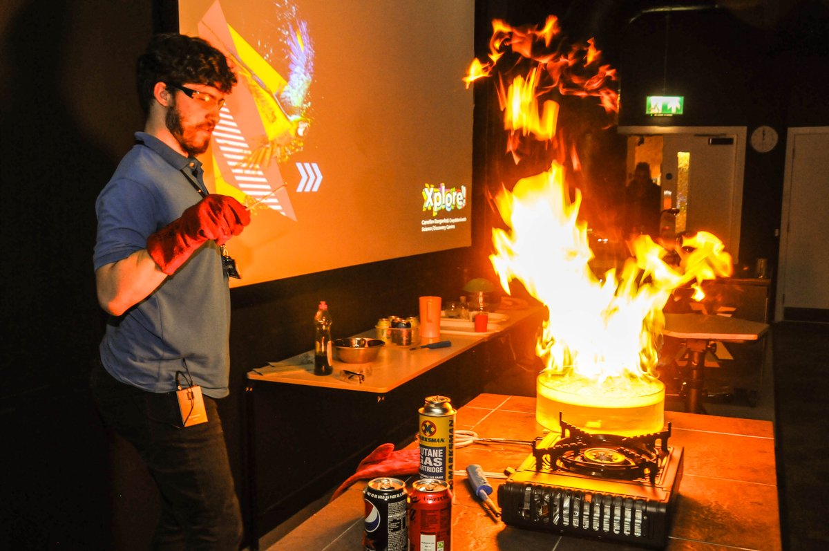 Get ready for an explosive experience — see bubbles that burst into flames, a towering fire tornado, and mysterious ice that burns! 🔥❄️

ALL FIRED UP is Running daily throughout Half Term (25th Oct – 2nd Nov)✨

🎟️ General Admission Tickets now! bit.ly/3U3c44q