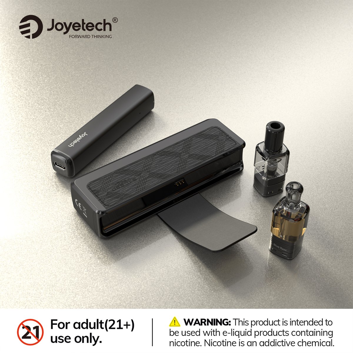 JoyetechClub's tweet image. Enjoy the freedom to fill your own or explore a range of tasty pre-filled pods — whatever suits your style.
Warning: This product may contain nicotine. Nicotine is an addictive chemical. Our products are restricted to adults 21+ only.
#EXCEEDPCC #refillable  #lprefilled #joyetech