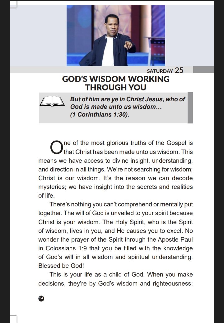 ChristInYouu's tweet photo. The more you yield to the Word and the Holy Spirit, the more that 
wisdom finds expression through you. With this wisdom,you walk with precision and purpose, fulfilling God’s perfectwill for your life. https://t.co/uGsbpAeMWN