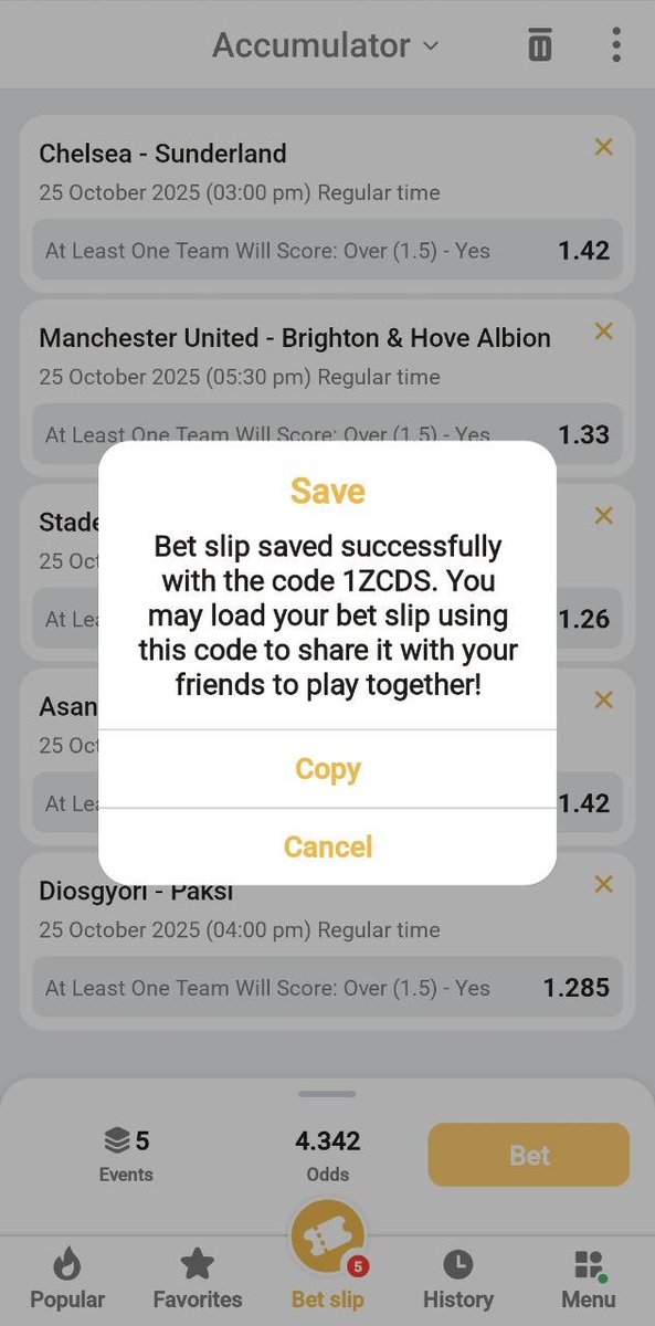 3 odds edit on SECRETBET 💰 💴 

Code 👉 1ZCDS

Register here: is.gd/bvtLPY
Use the promocode👉 BETLANE and get an additional bonus