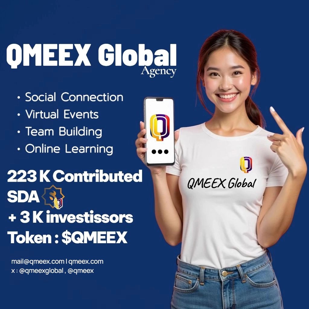 SidraStartup's tweet image. #sidrafamily …⤴️.QMEEX Global ; 
🚻 Social Connection
🛄 Virtual Events
🛗 Team Building
🛅 Online Learning
We invite you to be part of this initiative, invest in QMEEX Don&apos;t miss this opportunity: 
 
link Invest : sidrastart.com/project/b946e7… ]

.