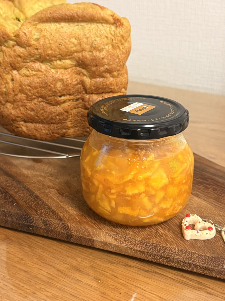 🍞抹茶ホワイトチョコ食パン🍞焼けたぁ~
🍊みかんジャム🍊も作れたぁ~😃