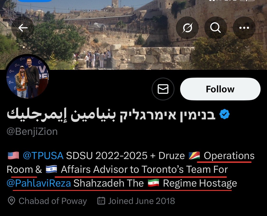 patriot_apranik's tweet photo. ⚠️ یک حساب کاربری وجود دارد که در سال‌های اخیر با جعل، خود را به‌دروغ یهودی معرفی میکند و حساب‌های واقعی اسرائیلی را مورد هدف تخریب قرار میدهد و با ساخت تئوری‌های توطئه درباره موضوعات مختلف سعی در گمراه‌سازی تایملاین دارد، اما اخیراً عنوان جعلی جدیدی را نیز به پروفایل خود اضافه کرده‌است.
این موضوع نیازمند اطلاع‌رسانی گسترده در تایملاین است.

طبق اطلاعات کاملا موثق از دو طرف، این شخص هیچ ارتباطی به دولت اسرائیل ندارد و ضمنا هر ادعایی در مورد ارتباط این فرد با عنوان مشاور اسرائیل با تیم تورنتو‌ی‌(؟) شاهزاده @PahlaviReza که در توضیحات پروفایل این اکانت آمده است، دروغ محض است.
لطفا از به‌اشتراک‌گذاری هر گونه اطلاعات شخصی در دایرکت به‌بهانه‌ی دریافت کمک از این فرد خودداری ود در اطلاع‌رسانی گسترده همراهی کنید .
این آیدی کلاهبردار را بلاک و ریپورت scam کنید تا به‌علت به‌خطر انداختن امنیت کاربران داخل ایران تا چند روز آینده دیگر وجود خارجی نداشته باشد.. 
https://t.co/EZnuVUlbJD