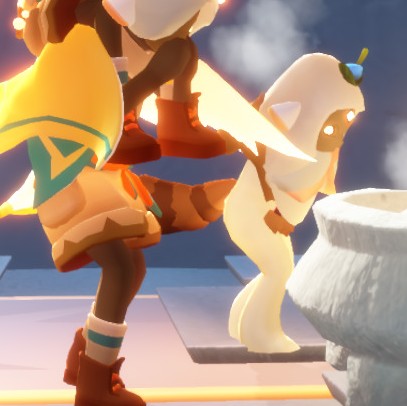 フレさんが、変身失敗した子狸みたいで可愛い(*´艸｀*)
#Sky星を紡ぐ子どもたち