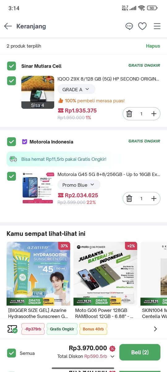flyinghigher24's tweet photo. Dilema buat beli hp ketiga yg satu kenceng tp seken yg satu baru tp perfoma dibawah yg seken🫠 https://t.co/BMYMn30NmB