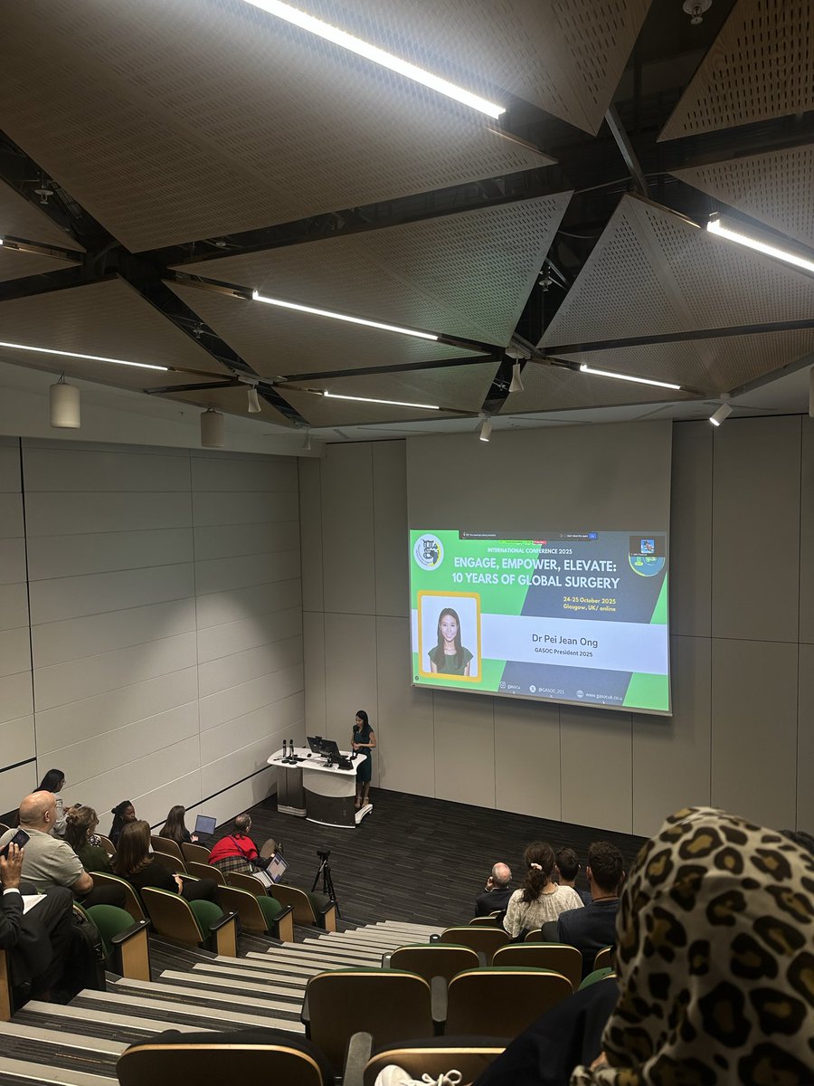 GASOC_2015's tweet photo. Kicking us off today we have current GASOC president Dr Jean Ong with her address to the audience #GASOC2025 #10yearsofGASOC https://t.co/NiduIvJ2gc