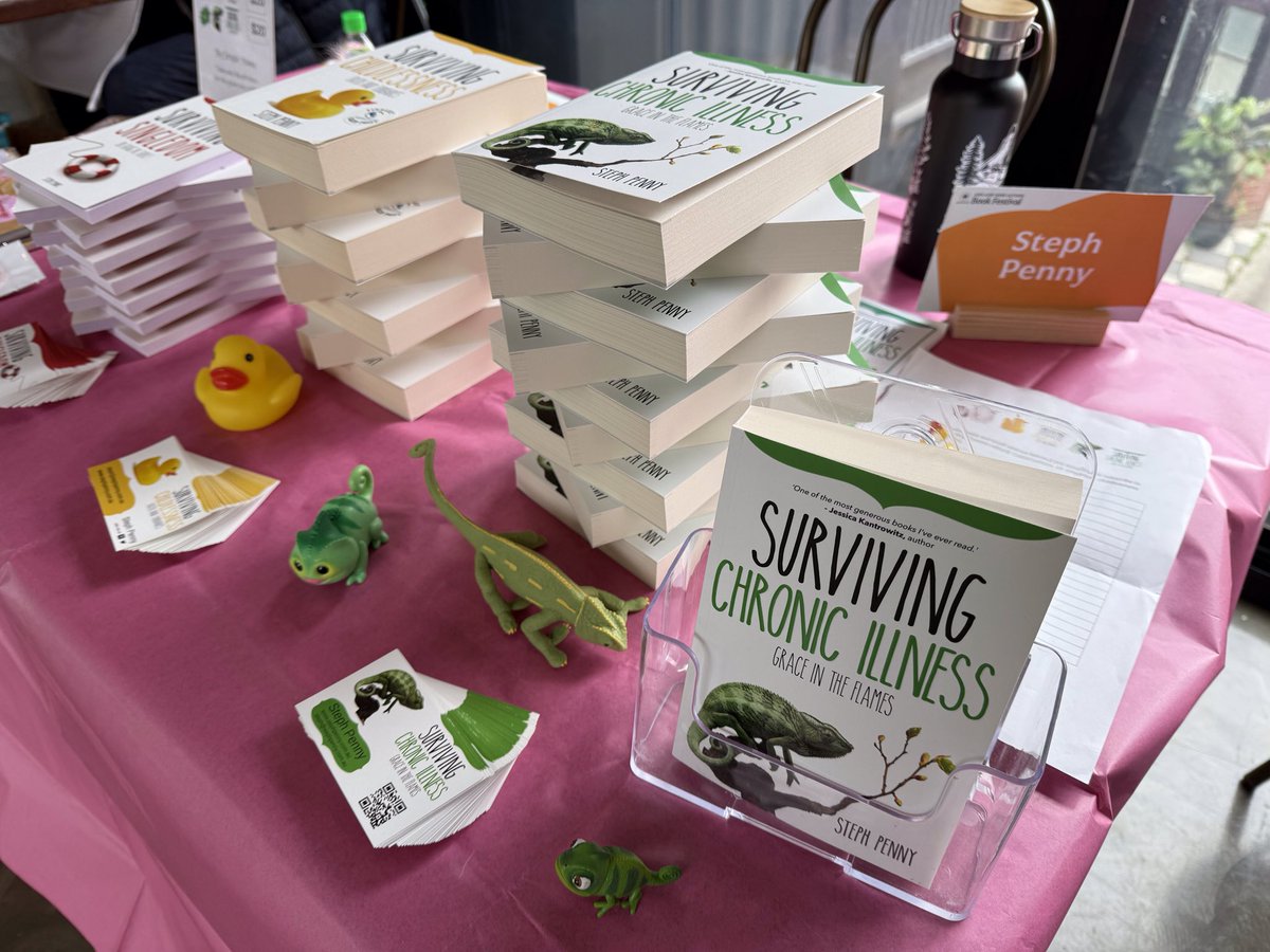 Had a great time at today’s Indie Author Book Festival. It was lovely chatting to customers as well as fellow authors, and I met a few people living with chronic illness—so special to share our lived experiences! I sold a few books, but the real treasure was the conversations!