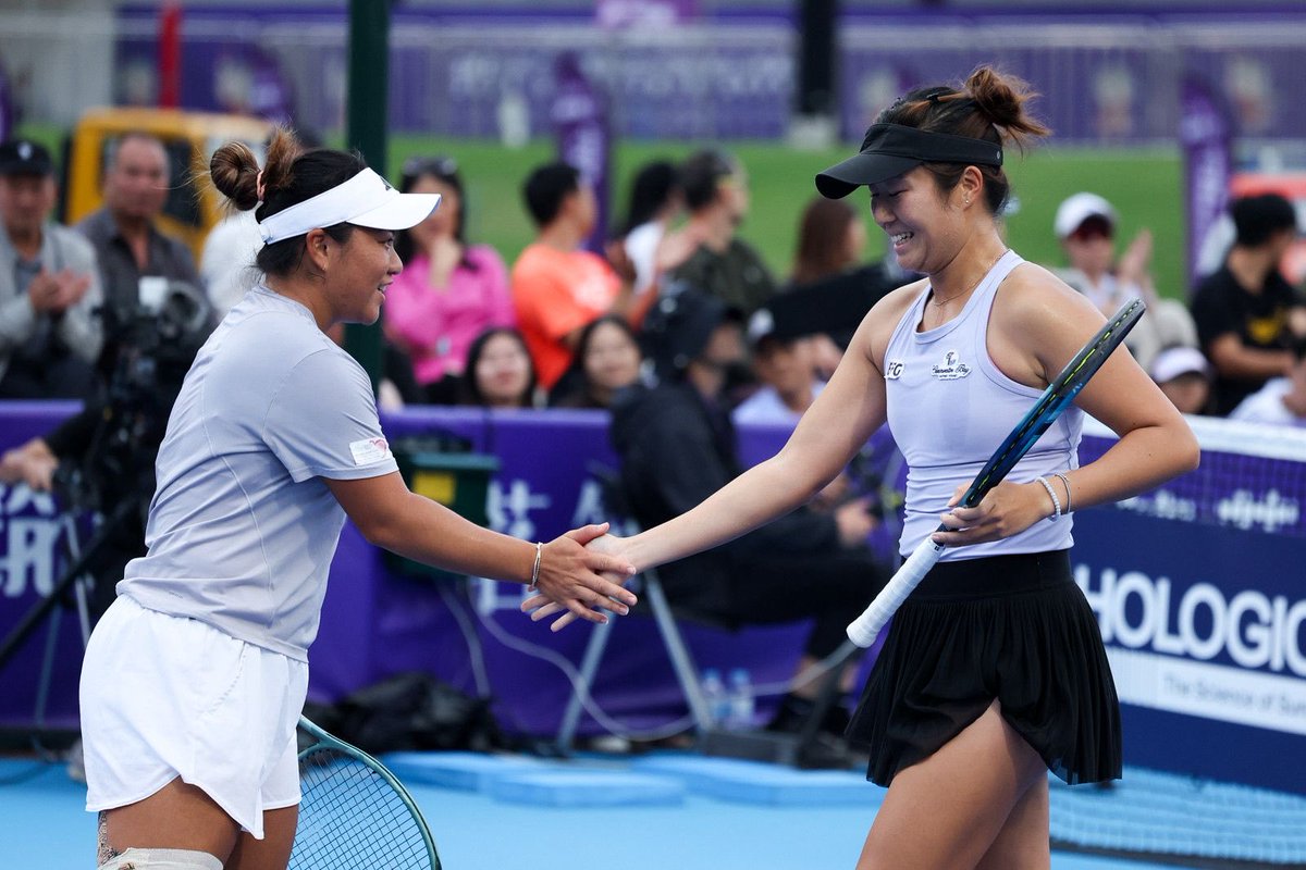 Shoutout! Eudice through to the final of doubles at the Guangzhou WTA 250 and will break into Top 100 doubles ranking by next week! Congrats! Onward and upward!
