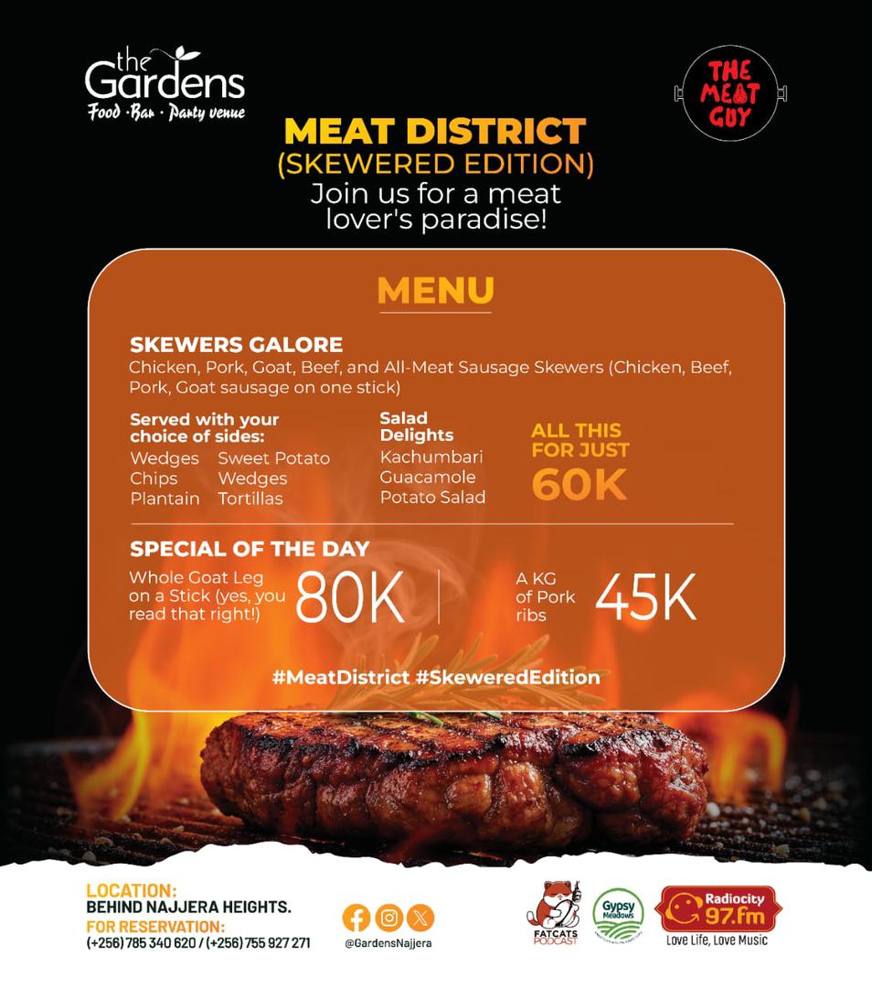 WalkerCharlesGe's tweet photo. Colleagues...Do not forget to show-up at 2pm and we EAT some MEAT!
#EastAfricanMeatCarnival
#UTAKE
#MeatDistrict - #SkeweredEdition https://t.co/SNolJBHtmL