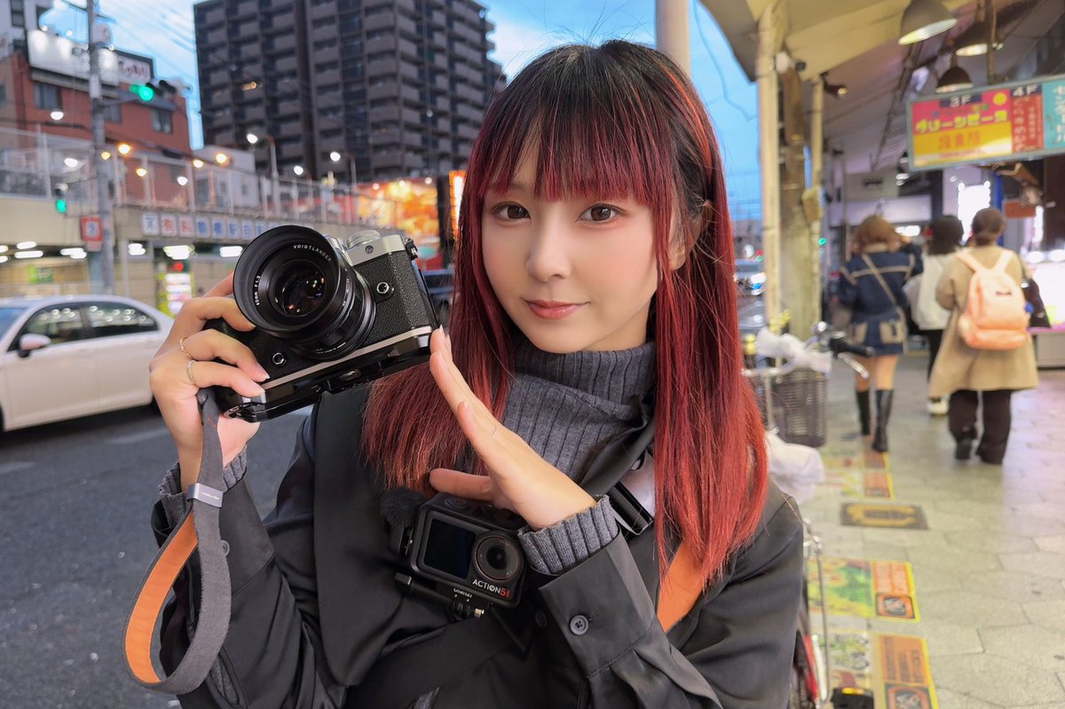 まこぴこにゃん フィルムグレイン撮影してきました❣️ 動画お楽しみにっ📷´- #Zf