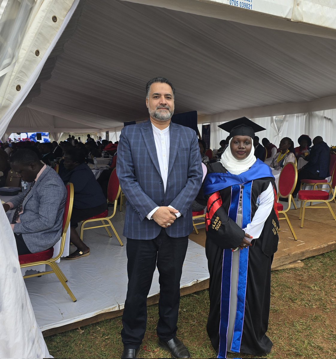 I was honored to be at the 27th graduation ceremony of <a href="/NkumbaUni/">Nkumba University</a> to thank this university for its services in the development of knowledge. My dear colleague Jeddah also graduated with a master's degree. Congratulations to Nkumba.