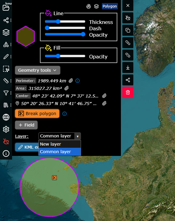 kmzmap's tweet image. New: Move items between layers

You can now move any object to a different layer - click an object and use the Layer dropdown in the Object editor.
You can also choose a layer while creating new objects in Locate coordinates or Draw figures windows.

#map #gis #layers