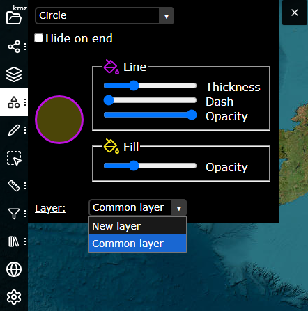 kmzmap's tweet image. New: Move items between layers

You can now move any object to a different layer - click an object and use the Layer dropdown in the Object editor.
You can also choose a layer while creating new objects in Locate coordinates or Draw figures windows.

#map #gis #layers