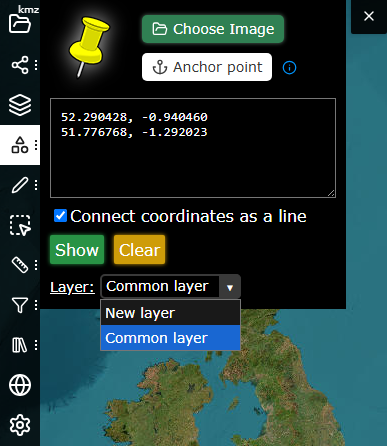 kmzmap's tweet image. New: Move items between layers

You can now move any object to a different layer - click an object and use the Layer dropdown in the Object editor.
You can also choose a layer while creating new objects in Locate coordinates or Draw figures windows.

#map #gis #layers