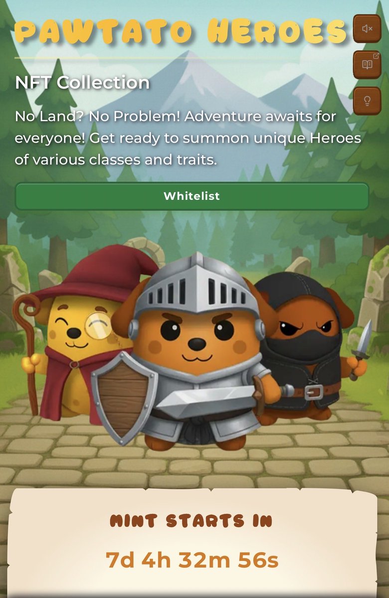 Happy Saturday Web3 Fam☀️

🆕 PAWTATO HEROES WHITELIST GIVEAWAY 🎉🎉🎉

No lands? Still haven’t won any WLs? No worries, 20 spots for some lucky winners to join the most anticipated Mint in 7 days❤️‍🔥

To enter:
1️⃣ Follow <a href="/PawtatoFinance/">Pawtato Finance | Sui</a> &amp; me
2️⃣ Like ❤️ + RT 🔁
3️⃣ Tag 3 friends
4️⃣