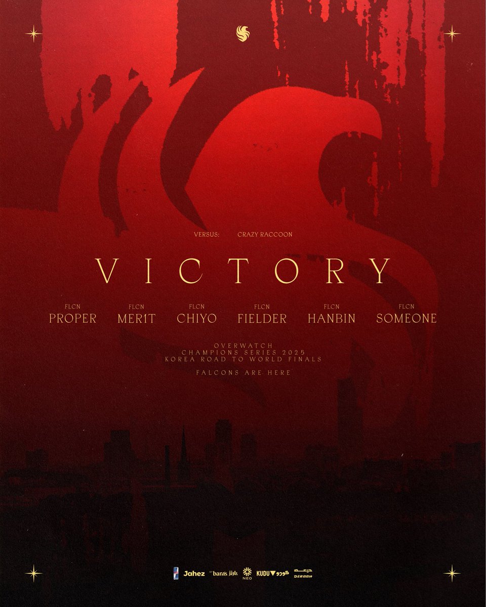 RACCOONS DOWN. 🦅

WE ARE GOING TO STOCKHOLM TO DEFEND OUR TITLE. 🏆🇸🇪

#FalconsAreHere - #OWCS2025