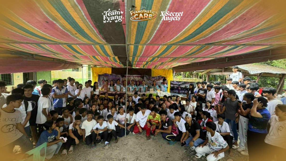 TeamFyangOFC's tweet photo. 𝐎𝐍𝐄 𝐘𝐄𝐀𝐑 𝐀𝐍𝐍𝐈𝐕𝐄𝐑𝐒𝐀𝐑𝐘 𝐀𝐒 𝐋𝐄𝐆𝐄𝐍𝐃𝐀𝐑𝐘 𝐁𝐈𝐆 𝐖𝐈𝐍𝐍𝐄𝐑 ✨

The first leg of the Big Winner anniversary celebration kicked off with a feeding program at Camalog National High School. All thanks to X Secret Angels for organizing this initiative, bringing care, kindness, and positivity to the children, and turning admiration for Fyang into meaningful action. 🤗

This feeding program brings joy to the children. Thank you again to X Secret Angels for making this possible, and cheers to more meaningful moments like this!

Congratulations once again, our legendary Big Winner! 🤍

#FyangSmith | @imsofiasmith