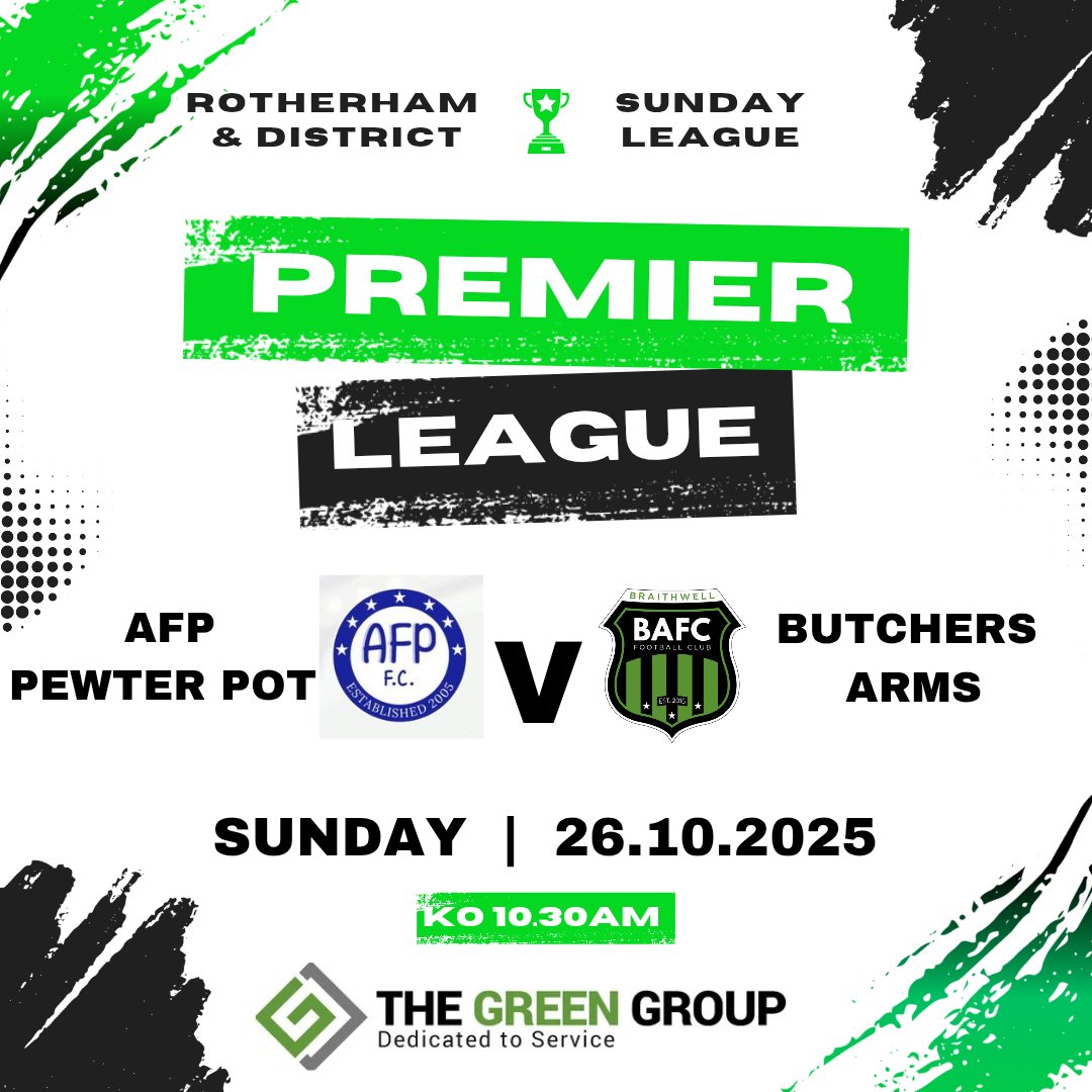 BAFC2016's tweet image. Tomorrow:
@AFP_FC vs #BAFC

Tr Sports Centre, Moorgate, Rotherham S60 2BE. Kick off 10.30am 🟢⚽️ #UTB