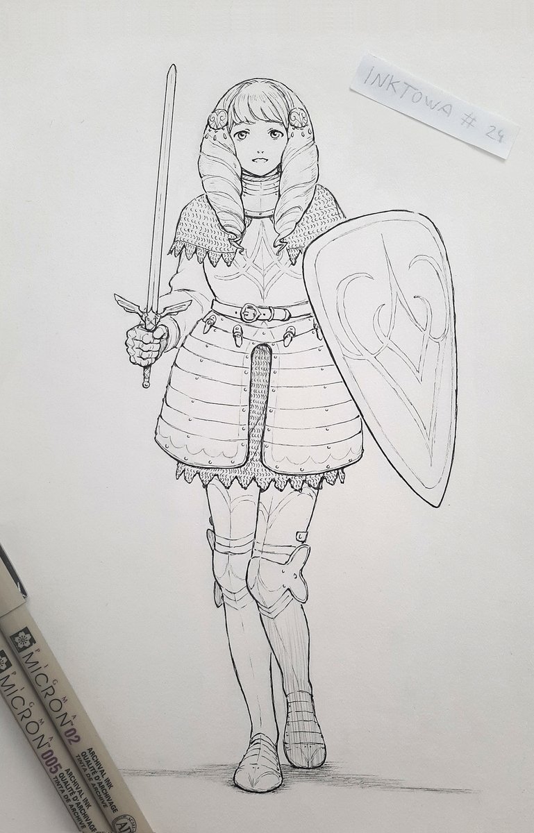Day 24 - Flayn (FE3H)
Flayn with the Caduceus sword.  #inktober #fireemblem 