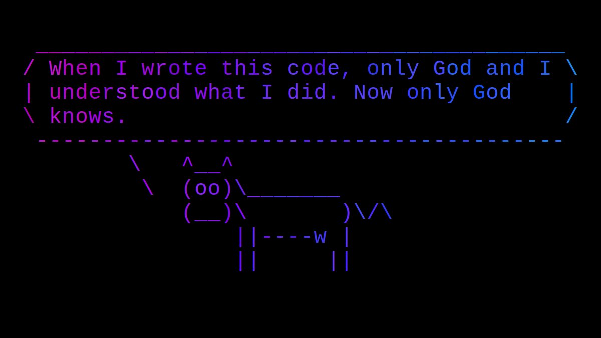 cowsayco's tweet image. #tech #dev #coding #devmemes #developers #devjokes #codinglife