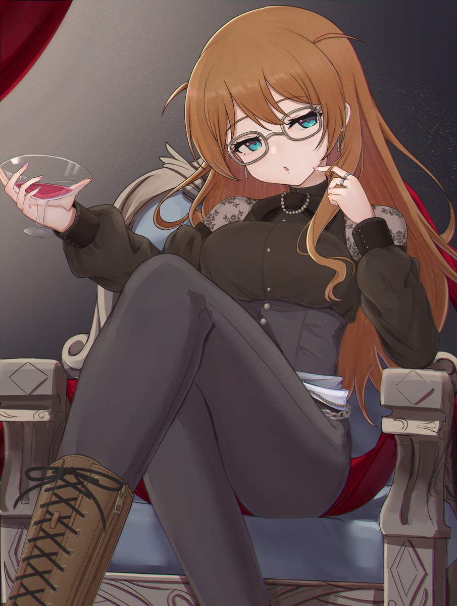 眼鏡SHSこのみ姉さん描きました！
見下されたいという願望...
#ミリシタ