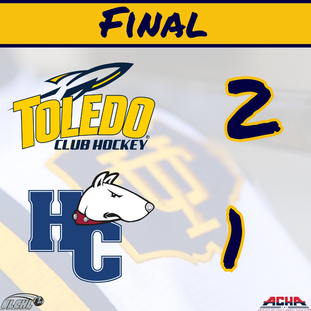 UToledoHockey's tweet photo. Final:

Toledo - 2 | Hiram - 1

🚨 Oviedo
🍏 Mwamba 

🚨 Pellegrino 
🍏 B. St. Julian
🍏 A. St. Julian

🥅 Rogers - 32 Saves https://t.co/vVnvkMNK8B