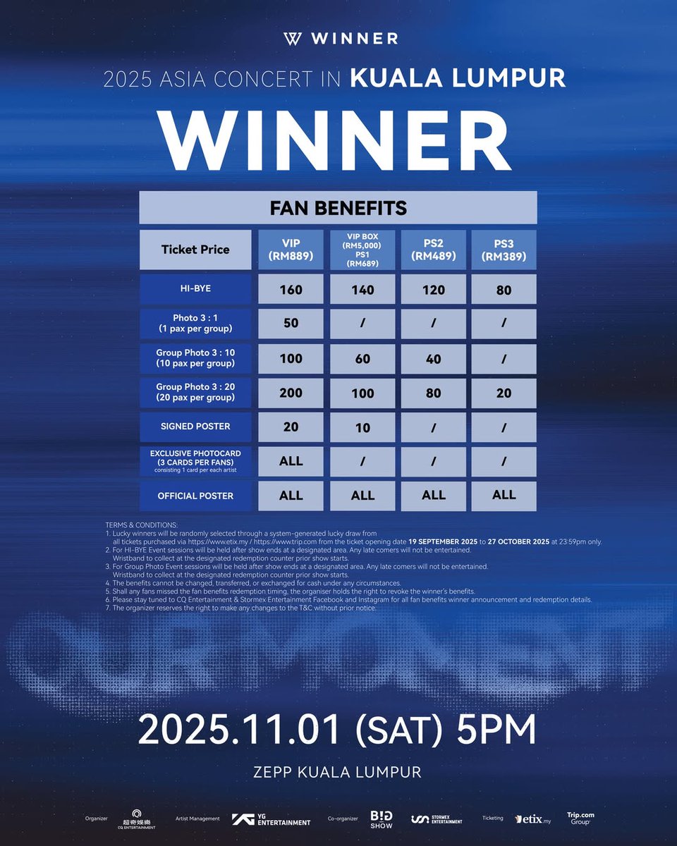 incirwinnermy's tweet image. 📣 WTS 3xPS1 RM630 per ticket 
W2/45
W2/46
W2/47
Just PM me if you are interested!

#WINNEROURMOMENTinKL #winner #pasarwinner