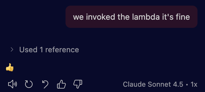tekbog's tweet photo. just got thumbs up from claude https://t.co/2eXDnESC7d