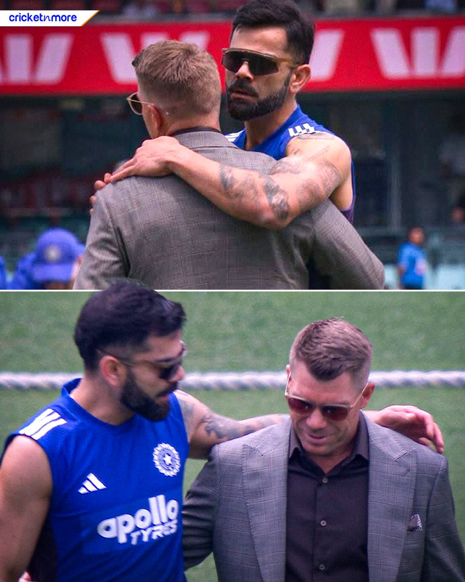 cricketnmore's tweet image. The two best all-format batters of the previous era 🤝

#DavidWarner #SCG #ViratKohli #India