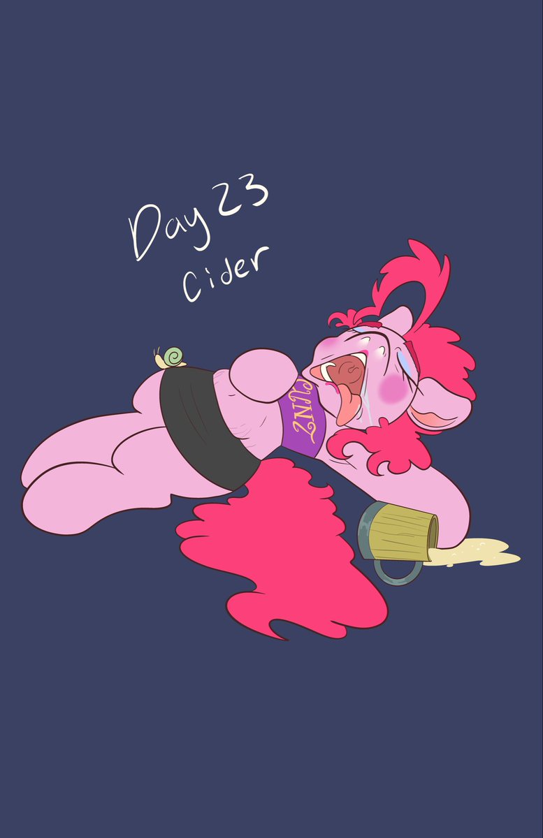 You guys are my friends. My only friend is 40 ounces of 190 straight vodka.

Day 23 cider 

#mlpmov #mlppinkiepie #mlp #inktober #ponytober