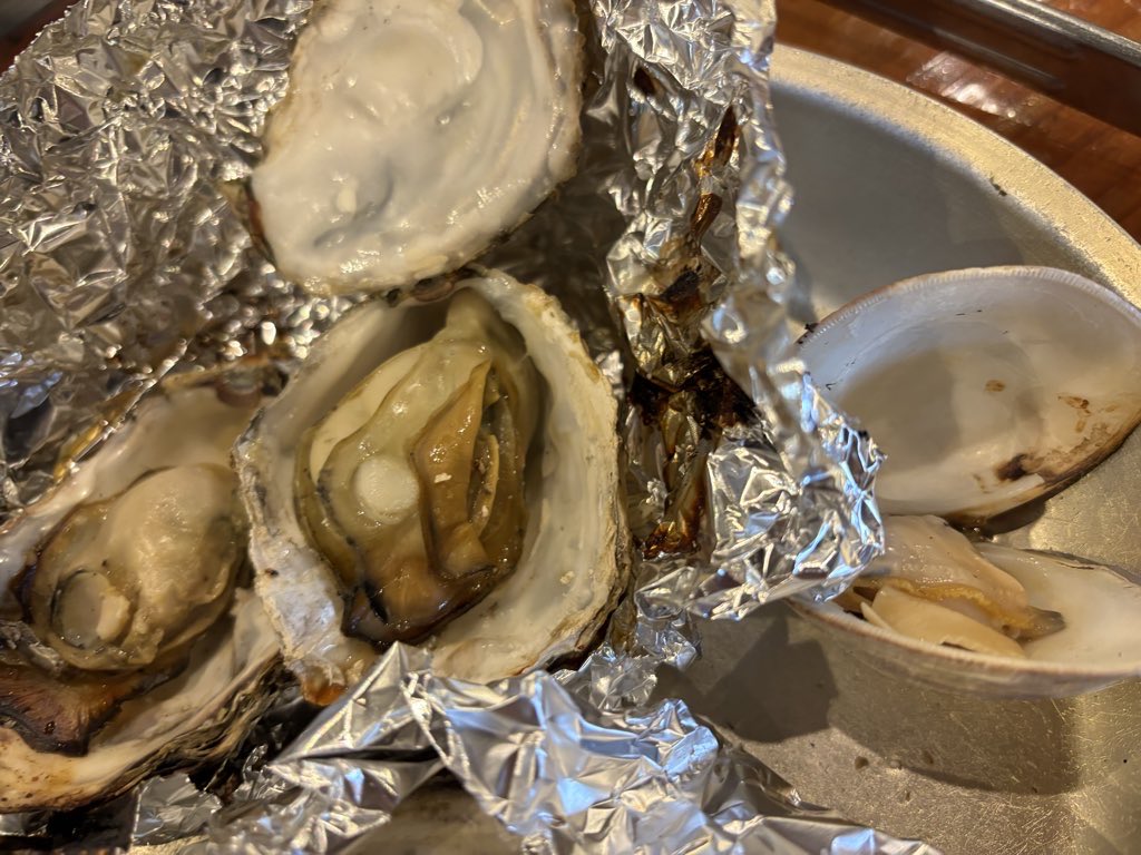 goji_datuji's tweet image. 海鮮焼き美味しい🥺