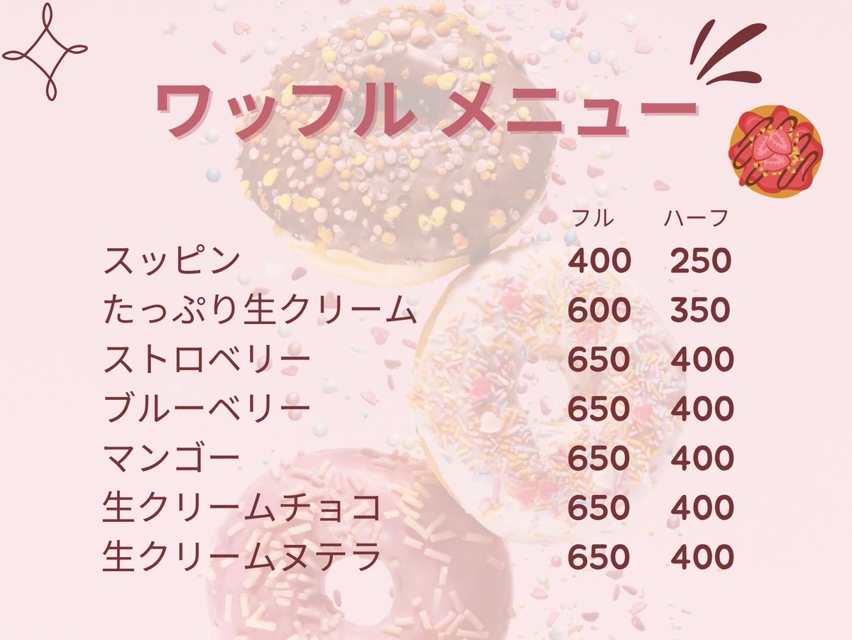 Star__Cafe's tweet photo. チャージ500円はいります。
【全品ワッフル無料】

感謝の気持ちを込めて今までありがとう。

体調が中々よくないから遅くまで開けれないのでゴメンね。

来ると伝えてくれば待ってるね。 https://t.co/FCpMDRB6eN