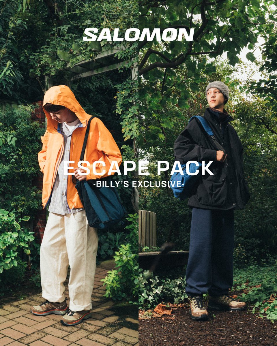 billystokyo's tweet photo. -BILLY’S EXCLUSIVE-
Online Pre Order 10.25 sat
Launch on 11.1 sat
SALOMON
ACS+ ESCAPE
XT-6 EXPANSE ESCAPE
SALOMONのXT-6 EXPANSEとACS+にBILLY'S EXCLUSIVEパッケージが登場。
#salomon
#xt6expanse
#acs
#escapepack
#billys
#billysent
https://t.co/zuaw6OPDR5 https://t.co/daNlhHWJ8n