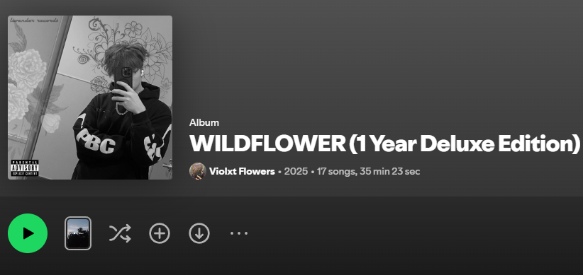 flowerfieldco's tweet photo. 🟪LAVENDER DUAL RELEASE🟪 
WILDFLOWER (1 Year Deluxe Edition) by @violxtflowers 
Oceanworld (Deluxe Edition) by @PR0DS4KUR4TR33 
tap in! both are on all listening platforms! https://t.co/uRZsdNneL9