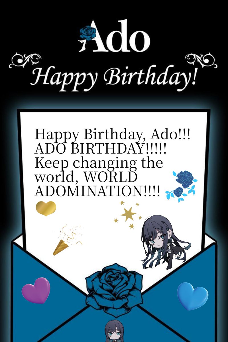 coltoissosilly's tweet photo. ADO BIRTHDAY!!!!
We love Ado <3<3<3
https://t.co/HjJUrtIGZF #Ado23rdbirthday https://t.co/7IMamyMUna