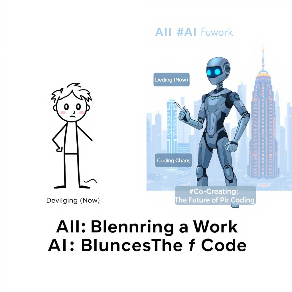 itz_sayan_03's tweet image. AI's blurring the lines between coding & creation. Will #AIgeneratedCode replace developers, or empower them as super-charged architects? The future is co-creation. #AI #FutureofWork #Coding