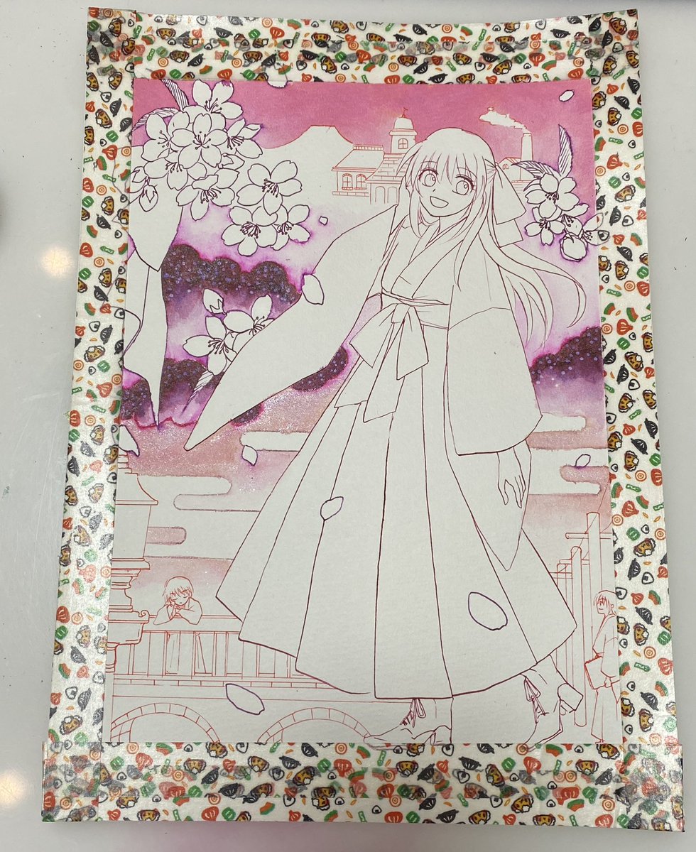 25日目】 このもくもくは明治時代の錦絵（で合ってる？😂）に描かれて