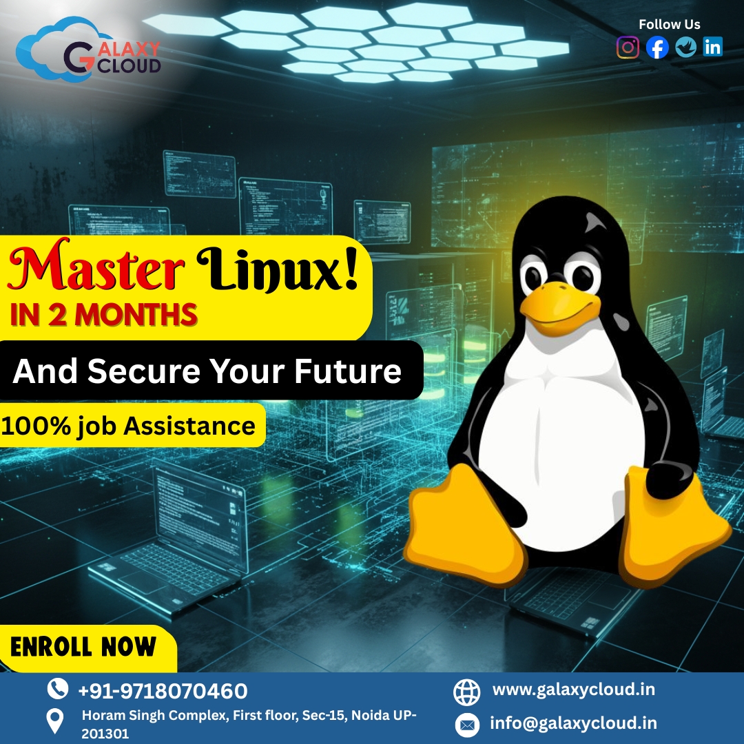 GalaxyCloud11's tweet image. Take charge of your tech career with Galaxy Cloudโs expert-led Linux training.
๐ป Hands-on sessions
๐ฏ 100% Job Assistance
๐ Enroll Now and secure your success!
.
.
#LinuxTraining #LearnLinux #GalaxyCloud #ITCareer #LinuxCertification