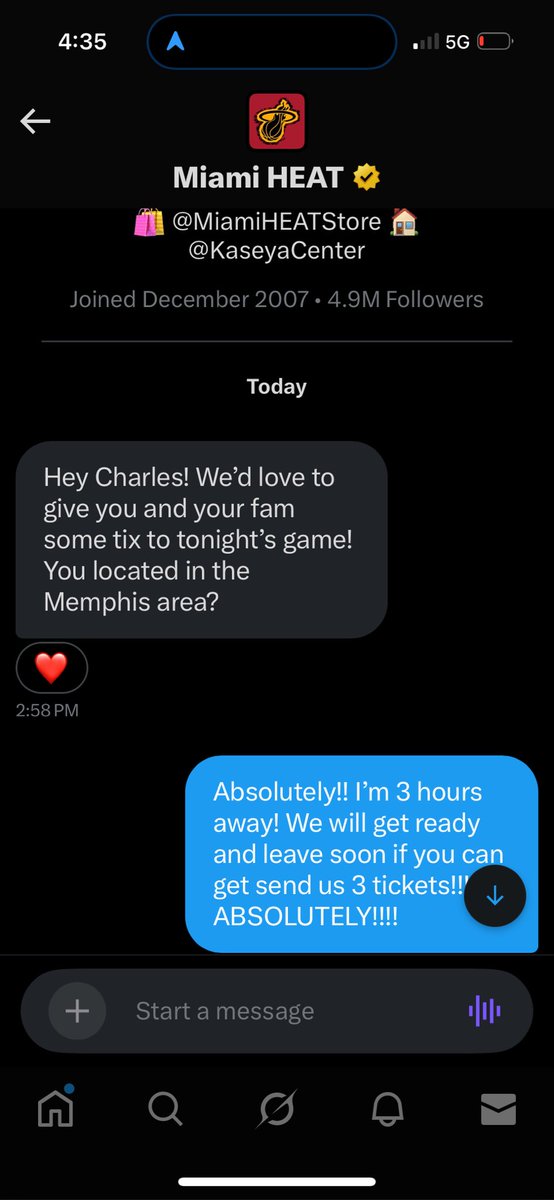 CharlesTucker03's tweet photo. The @MiamiHEAT sent me and my fam to the game tonight. We threw our stuff in the truck and drove. When they send you tickets. You go. I’ve loved this team since I could walk. I bleed Miami Heat red. We got to watch our guys embarrass the grizzlies. My son’s first NBA game. 🔥❤️🧡 https://t.co/zSsDFQUWhs