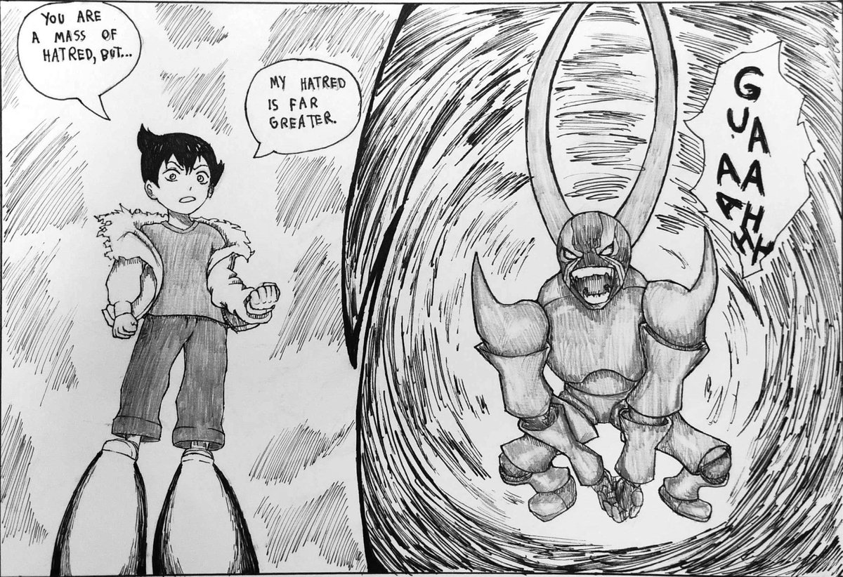 epsillon6483's tweet image. Atom vs Pluto
#Pluto #ASTROBOY #プルートゥ #鉄腕アトム