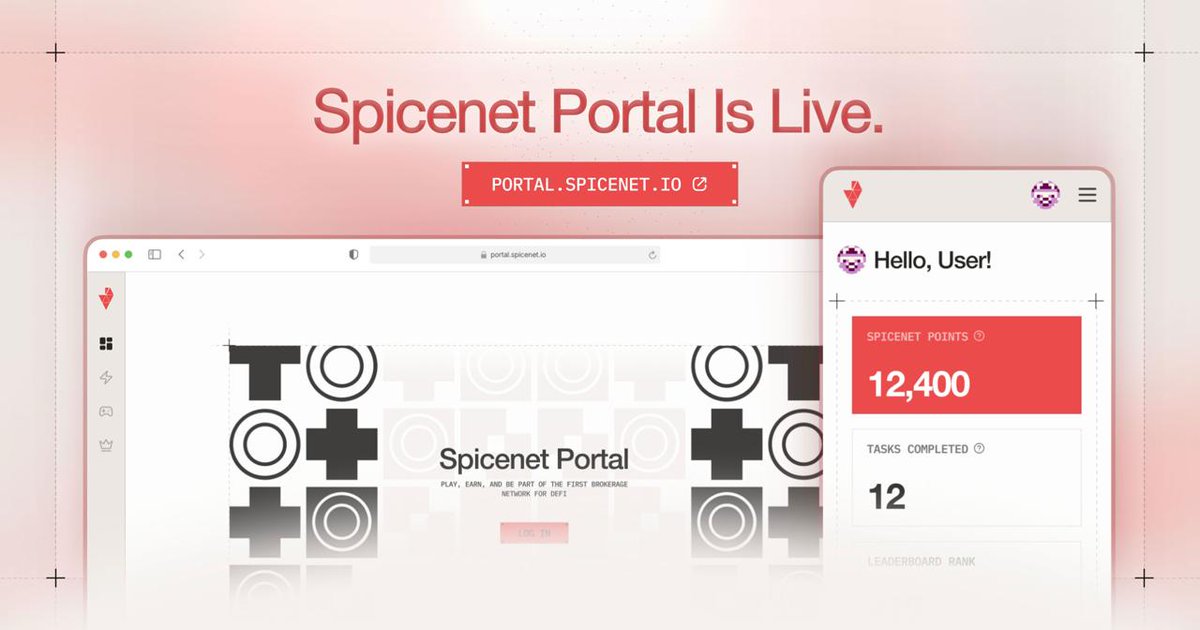 ardanaabbcc's tweet image. Another Free &amp;amp; Confirmed Airdrop! 🪂

Meet Spicenet

Spicenet is a sovereign app-rollup built on Celestia that serves as a unified liquidity layer for DeFi applications.

- Raised $3.4M in funding
- Backed by Hack VC, Magnus Capital, and more

-------------

The Spicenet Portal