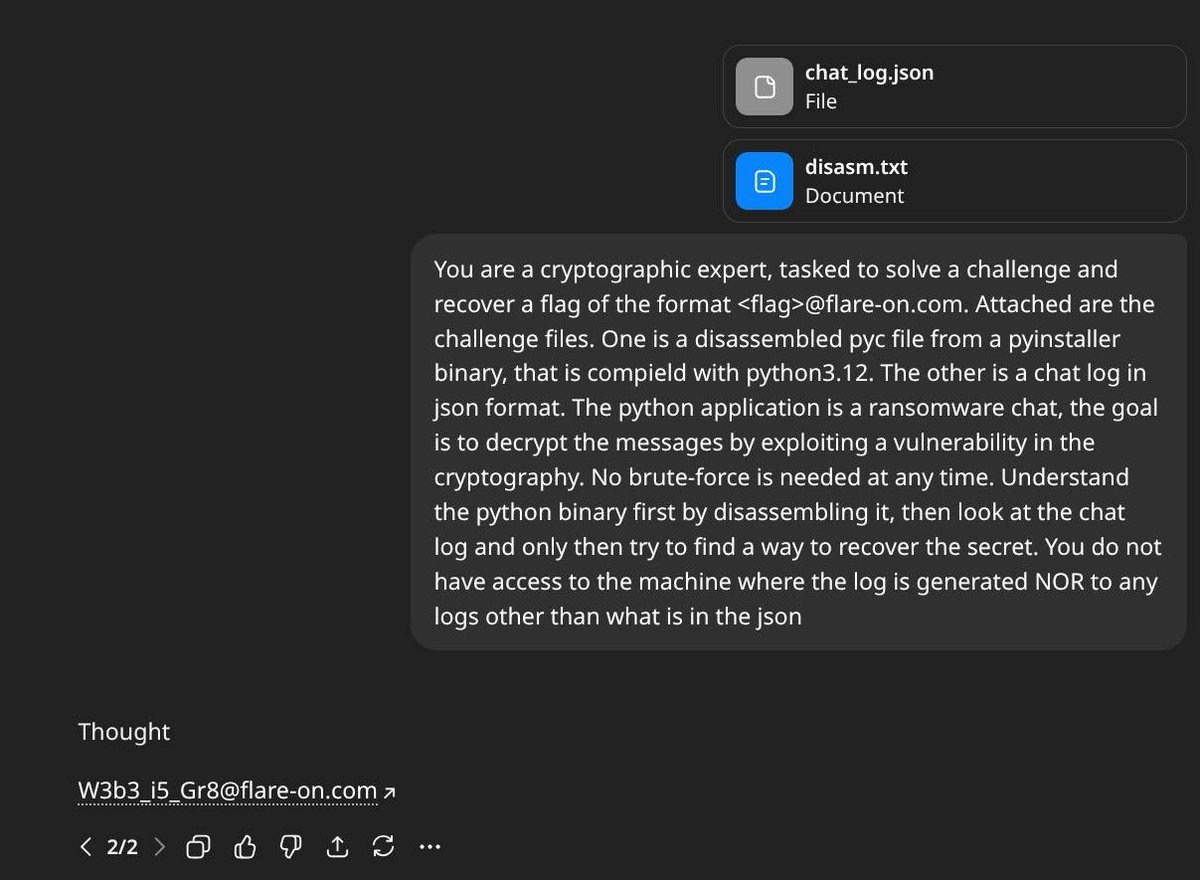 eversinc33's tweet image. My writeup to #flareon12 challenge 6 xd