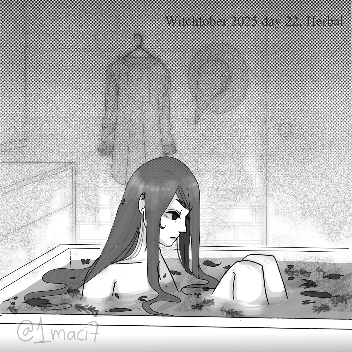 1maci7's tweet photo. Witchtober day 22: Herbal

"..Maybe.... maybe a hot bath will fix me"
#イラスト #イラスト練習中 https://t.co/CfFA7liZHe