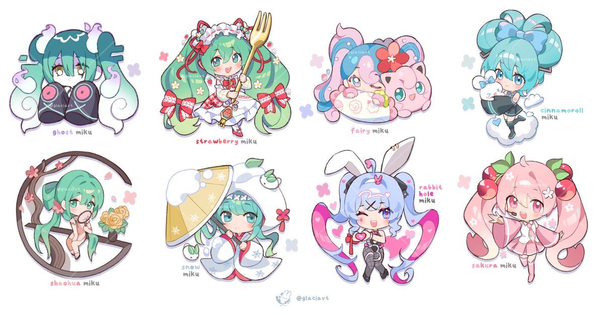 cooked some mikus for my upcoming con! 🌸