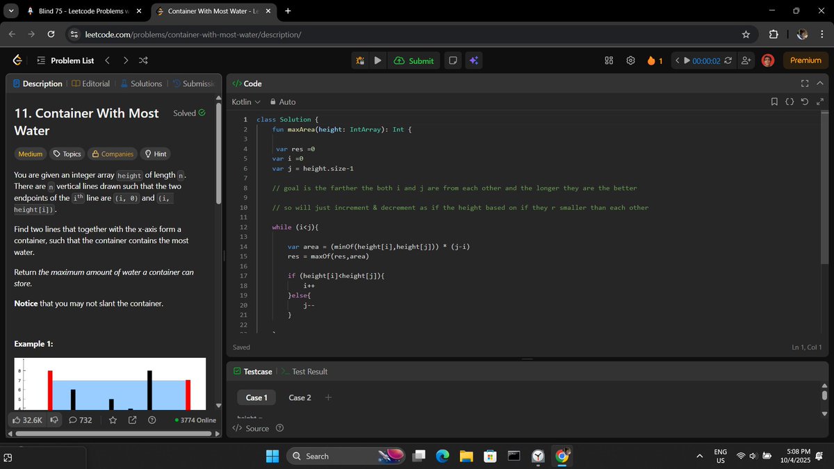 shalenmathew's tweet image. 🎯Solving #leetcodeproblems 
✅Solved 1 Leetcode medium problem
again back to the grind 💪💪
#DSA #leetcode #GFG #leetcodeprogress #leetcodedaily