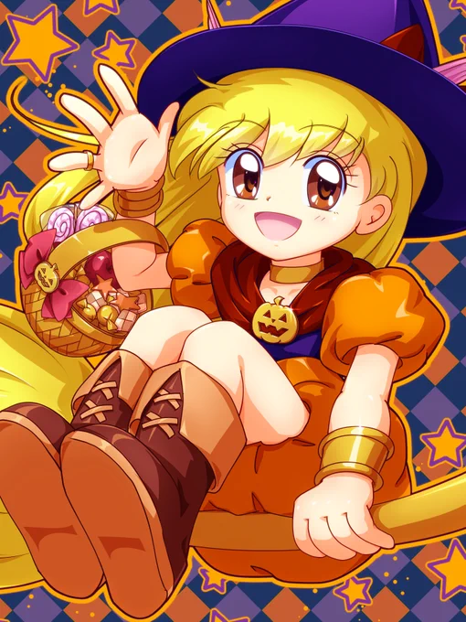魔女チャチャ「トリック or トリート?」 もうすぐハロウィン!Happy Halloween! #赤ずきんチャチャ