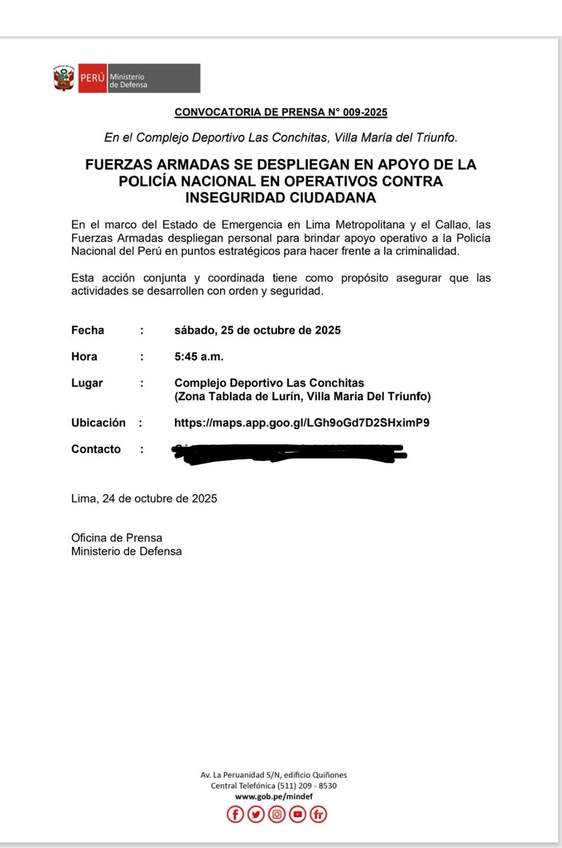 Militares en las calles de Lima. Gobierno de Jerí dice para apoyar a Policía, sabemos que es para reprimir manifestación de protesta este sábado 25 de octubre.