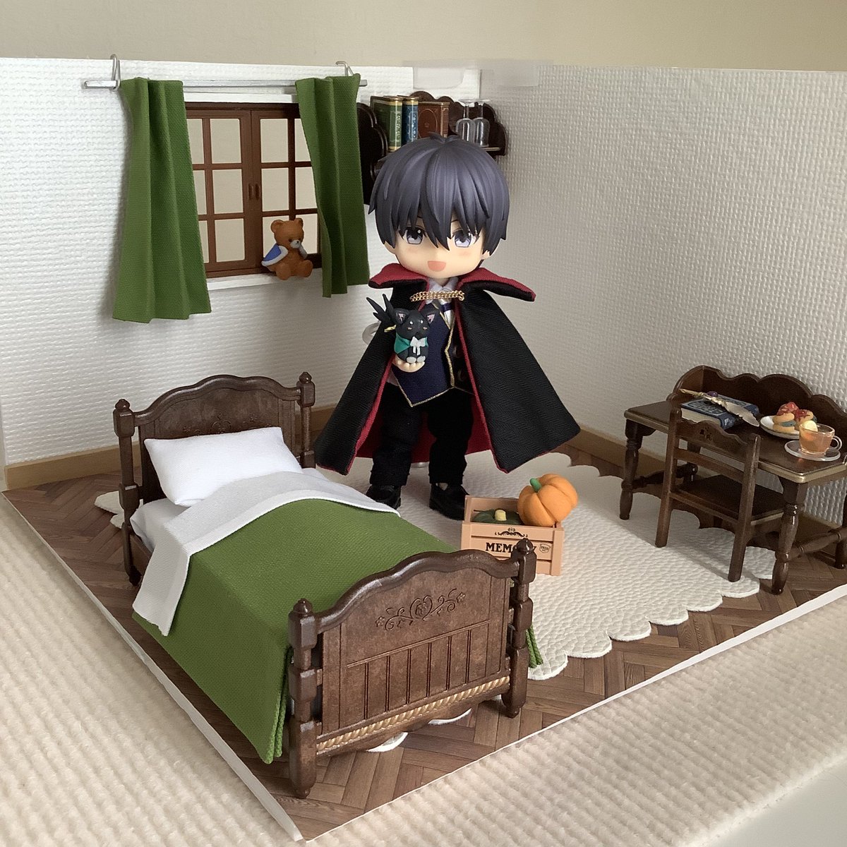 お部屋ハロウィン🎃サクちゃんと一緒🐈‍⬛