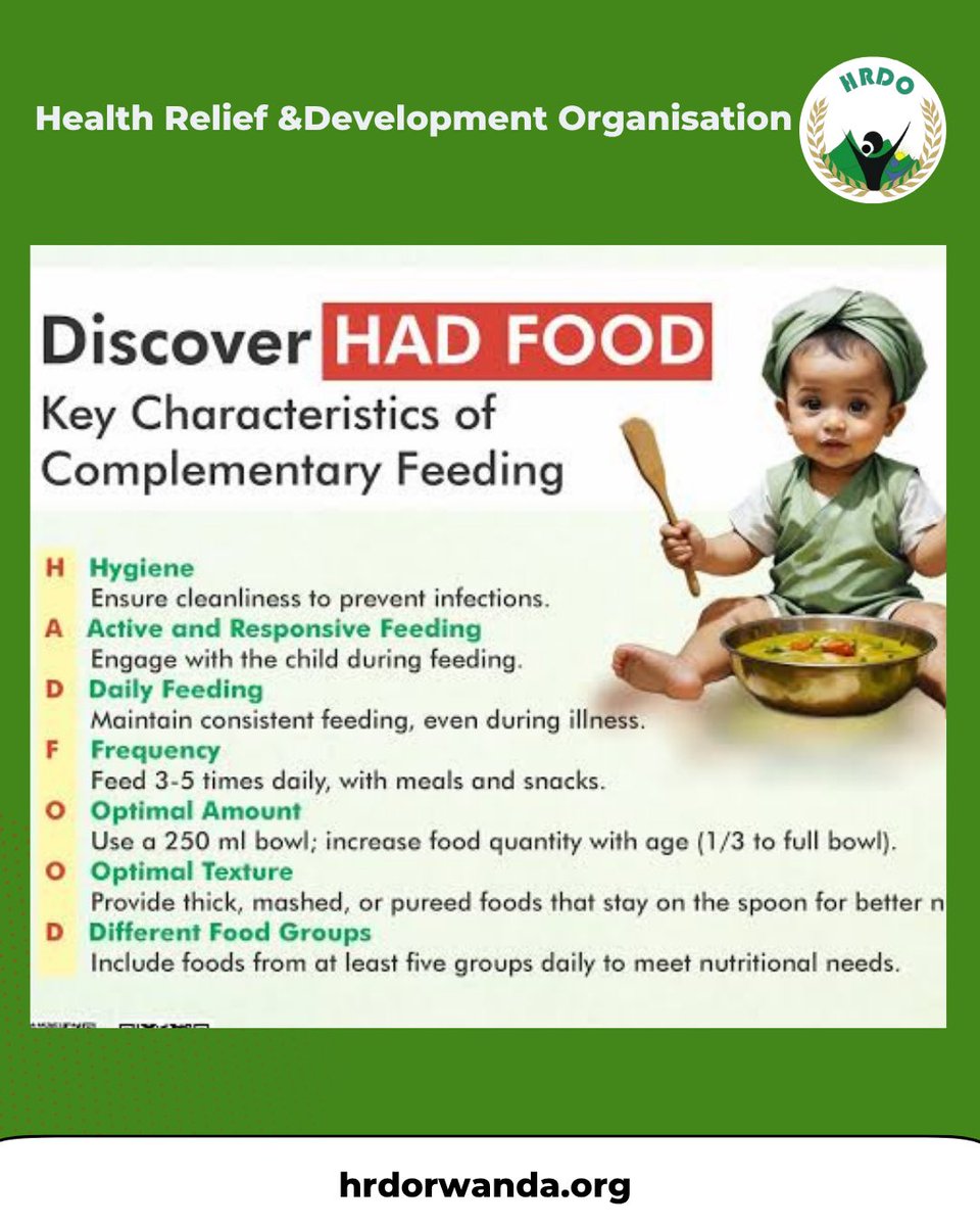 HealthReliefan3's tweet image. After 6 months, breast milk alone is not enough!
Introduce nutritious complementary foods to support growth and prevent malnutrition. 💪👶
#ComplementaryFeeding #NutritionMatters