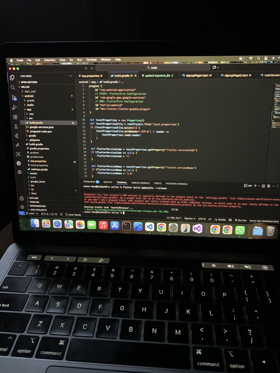 morningstar_dev's tweet image. Build release done ✅ 
Play store next 
Done for the day  ✌️ 
#FlutterDev #BuildingInPublic